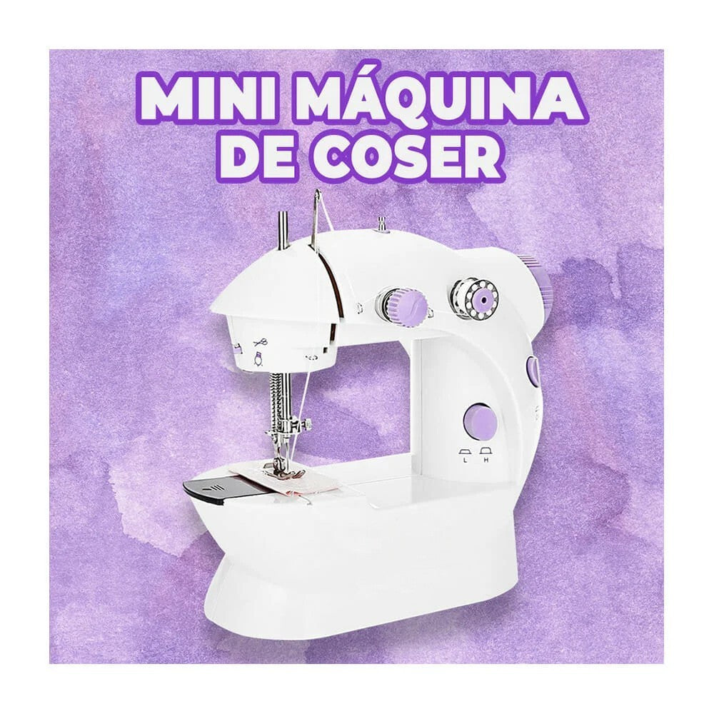 MINI MAQUINA ELECTRICA PARA COSER CON 2 VELOCIDADES Y LUZ LED