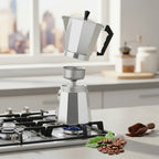Cafetera Italiana 300ml | Aluminio con Válvula Inoxidable