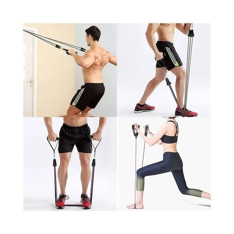 Set 5 Ligas de Resistencia Elásticas – Entrenamiento en Casa, Diferentes Intensidades