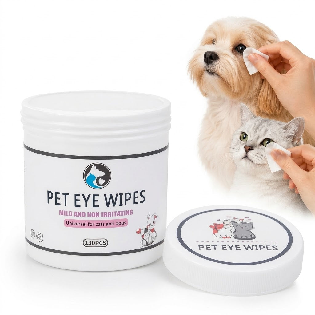 Toallitas para Ojos de Mascotas 130 pzas | Perros y Gatos