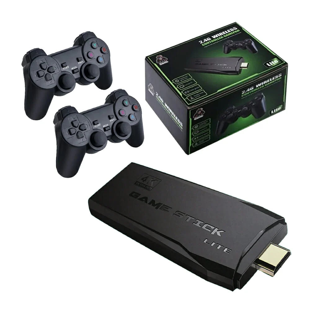 Consola Retro 4K — 2 Controles Inalámbricos + 10,000 Juegos