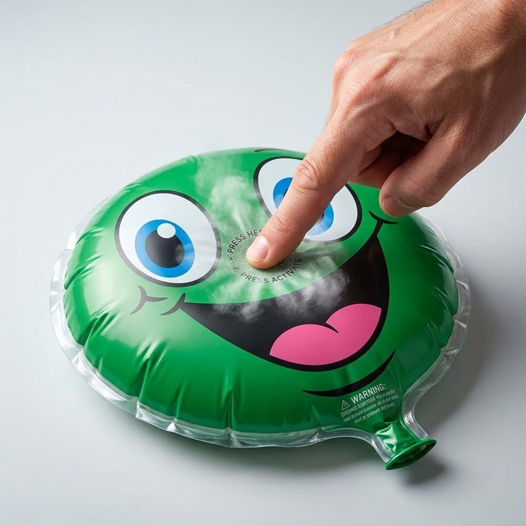 KIT 50 PIEZAS (Sobre Estallido de Broma con Carita — Globo Autoinflable)