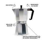 Cafetera Italiana 300ml | Aluminio con Válvula Inoxidable