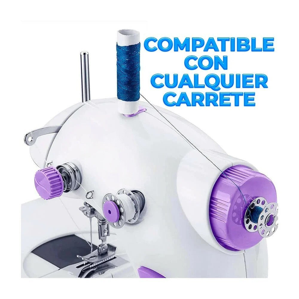 MINI MAQUINA ELECTRICA PARA COSER CON 2 VELOCIDADES Y LUZ LED