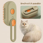 Cepillo de Vapor para Mascotas con Mango Giratorio | Recargable USB