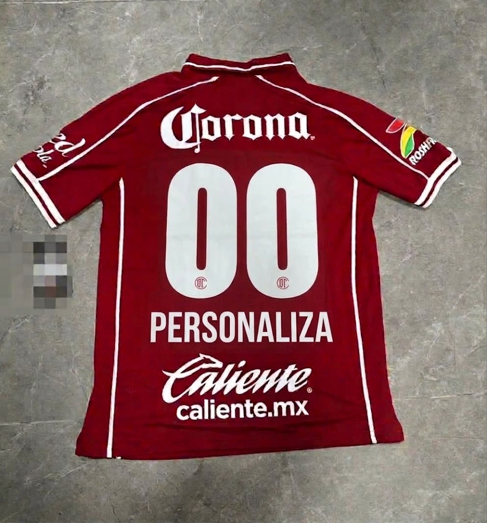 Jersey Local Toluca FC Liga MX Temporada 26/27 – Versión Jugador