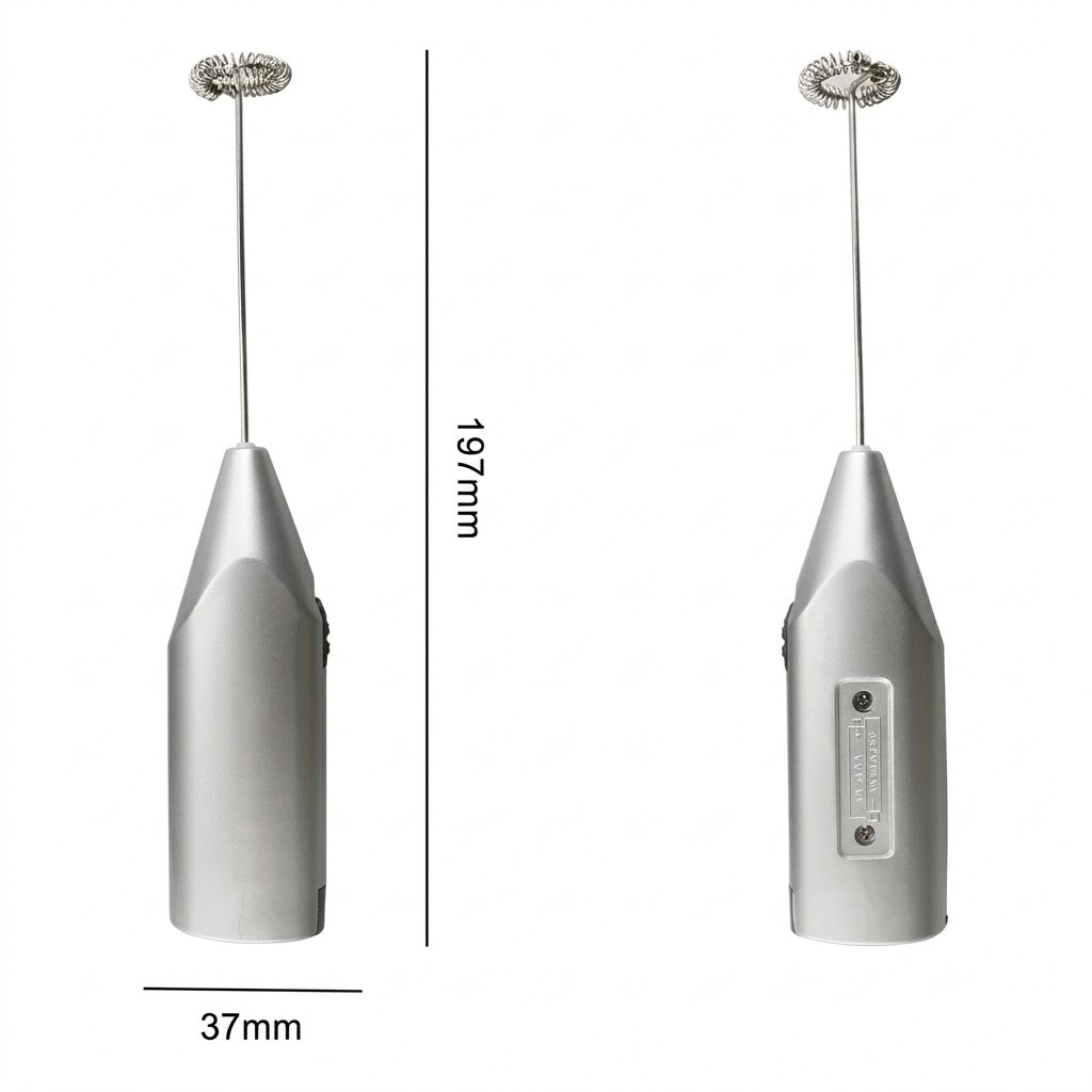 Batidor Eléctrico Manual para Huevos y Café – Mini Mixer 20cm Colores Surtidos