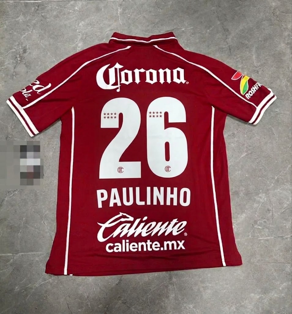 Jersey Local Toluca FC Liga MX Temporada 26/27 – Versión Jugador