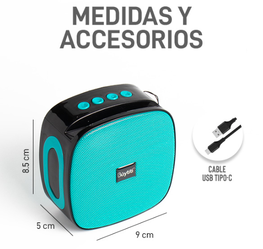 Bocina porta celular, Buytiti multicolor