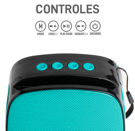Bocina porta celular, Buytiti multicolor