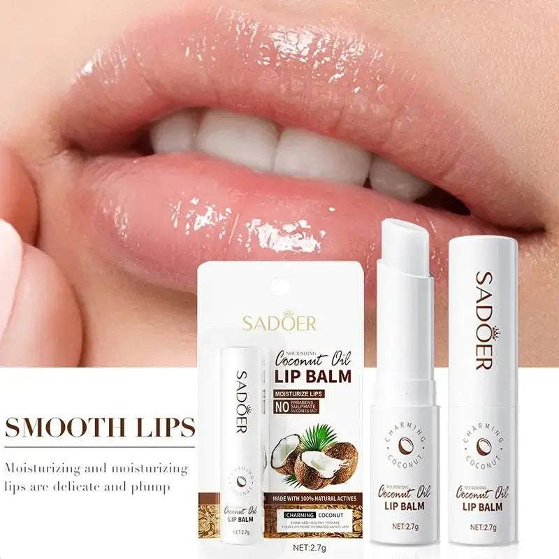 Bálsamo Labial Orgánico SADOER de Coco – Hidratación Natural 2.7g