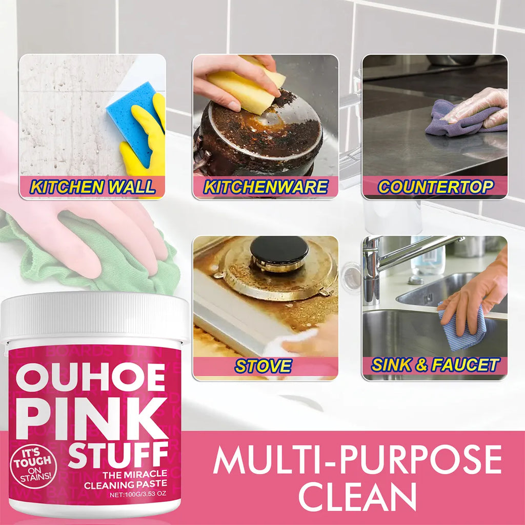Pink Stuff Ouhoe 100Gr Pasta quita grasa.