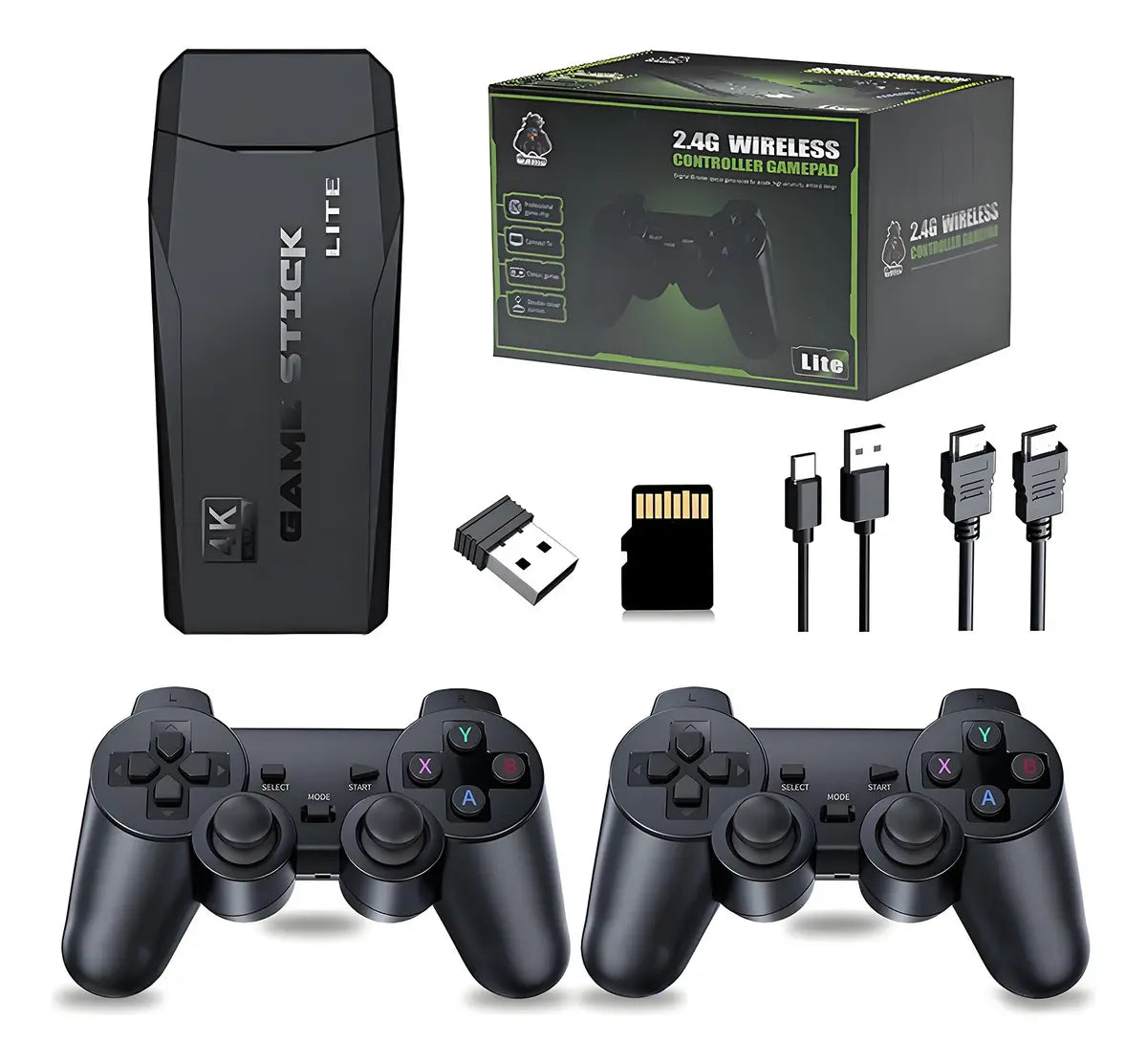 Consola Retro 4K — 2 Controles Inalámbricos + 10,000 Juegos