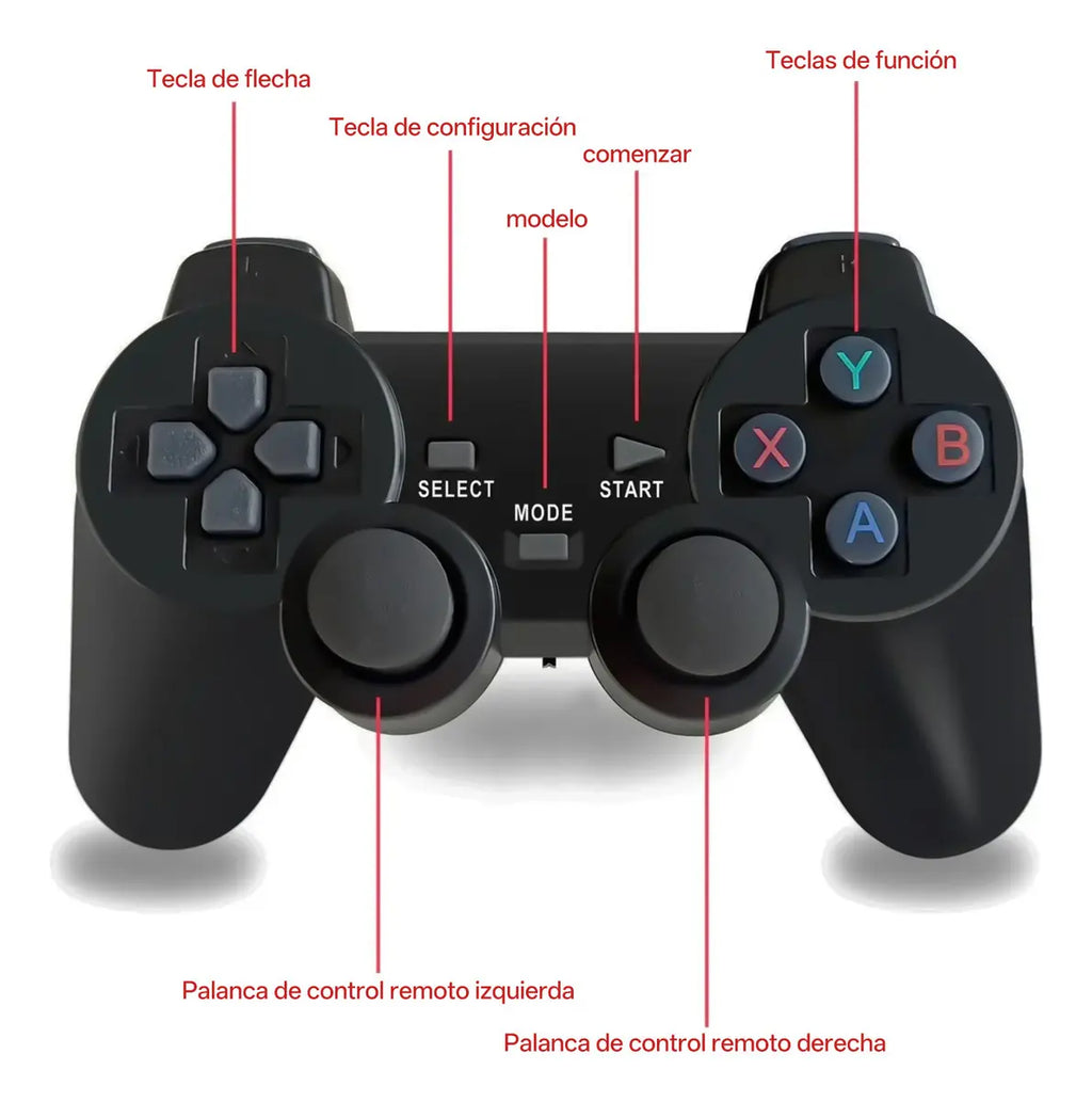 Consola Retro 4K — 2 Controles Inalámbricos + 10,000 Juegos