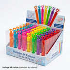 Caja con 48 piezas (varita de burbujas) 12 CM