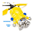 Robot Helicóptero Volador con Luz LED y Sensor de Proximidad — Control por Palma