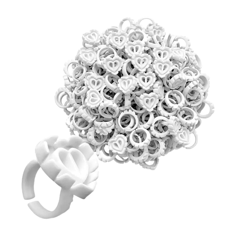 Kit 100 Anillos Separadores para Adhesivo de Pestañas – Accesorios para Extensiones