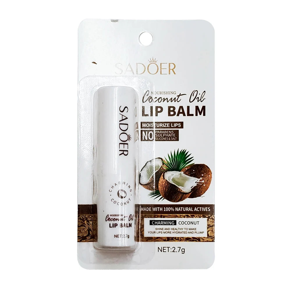 Bálsamo Labial Orgánico SADOER de Coco – Hidratación Natural 2.7g