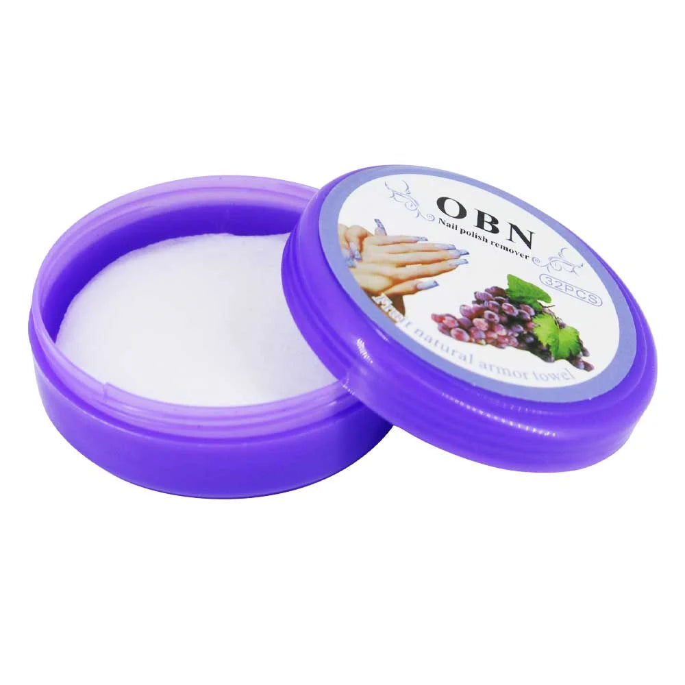 Pack 12 Estuches con 32 Toallitas c/u para Remover Esmalte de Uñas
