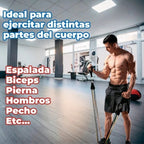 Set 5 Ligas de Resistencia Elásticas – Entrenamiento en Casa, Diferentes Intensidades
