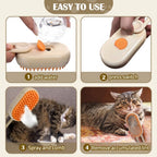 Cepillo de Vapor para Mascotas con Mango Giratorio | Recargable USB