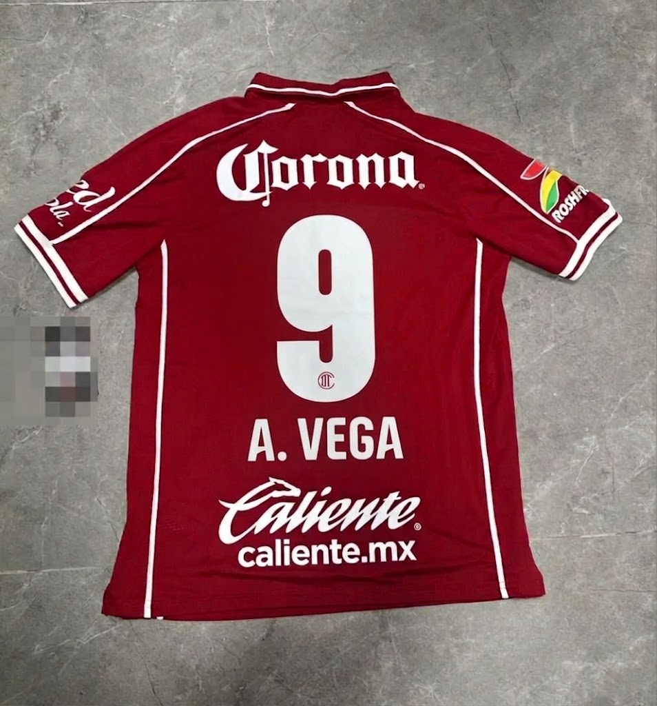 Jersey Local Toluca FC Liga MX Temporada 26/27 – Versión Jugador