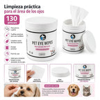 Toallitas para Ojos de Mascotas 130 pzas | Perros y Gatos