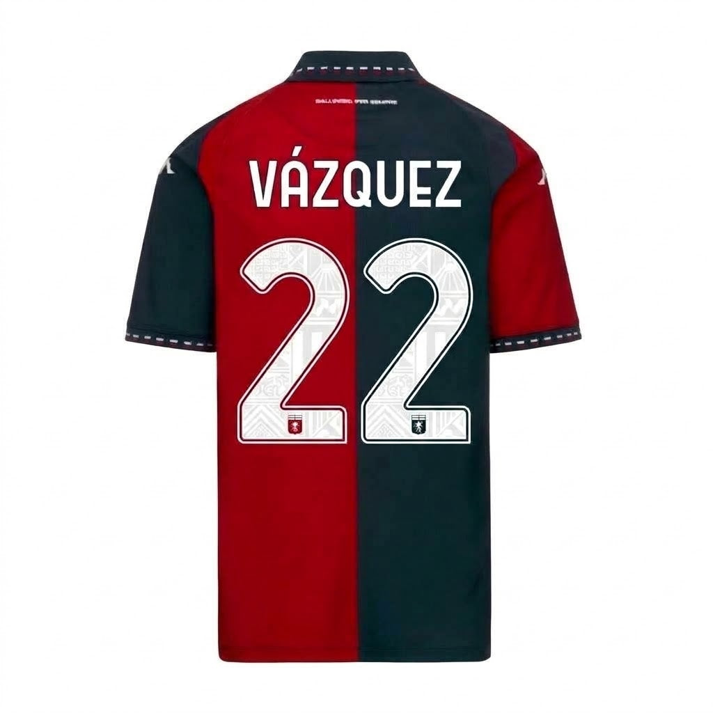 Jersey Genoa 26/27 – Versión Jugador | Johan Vázquez | Legión Mexicana