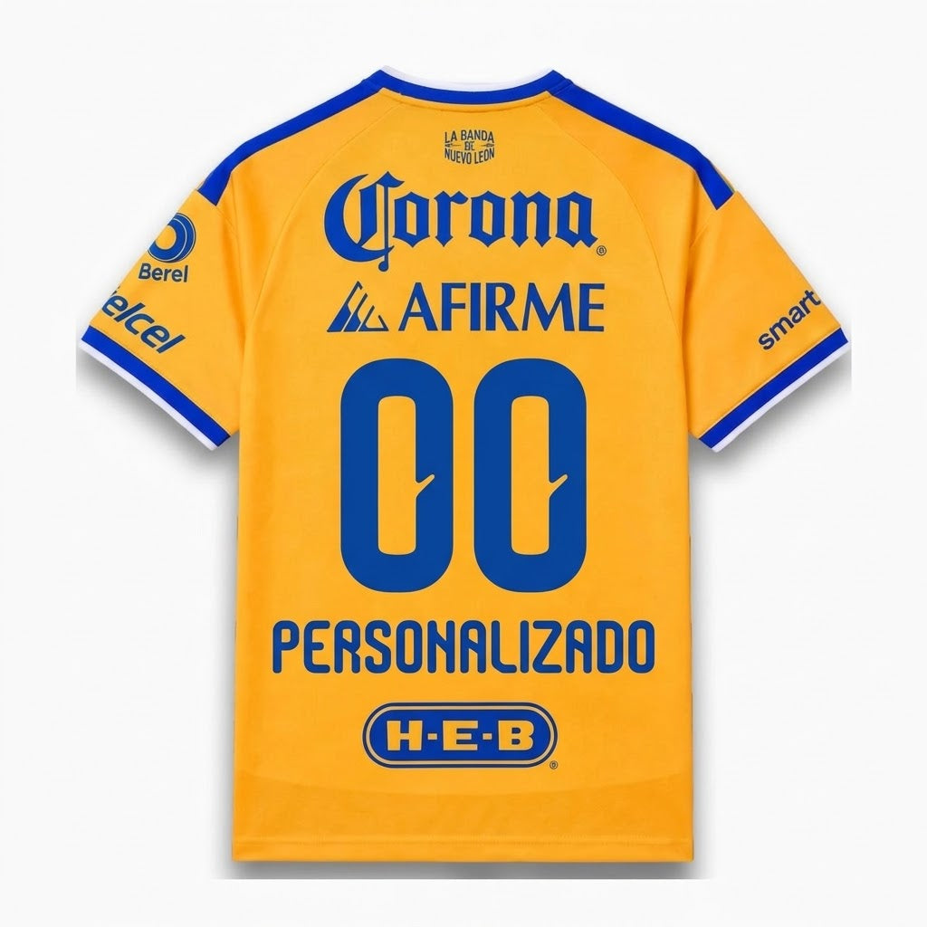 Jersey Local Tigres UANL Liga MX Temporada 26/27 – Versión Jugador