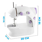 MINI MAQUINA ELECTRICA PARA COSER CON 2 VELOCIDADES Y LUZ LED